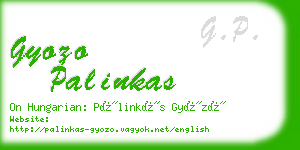 gyozo palinkas business card